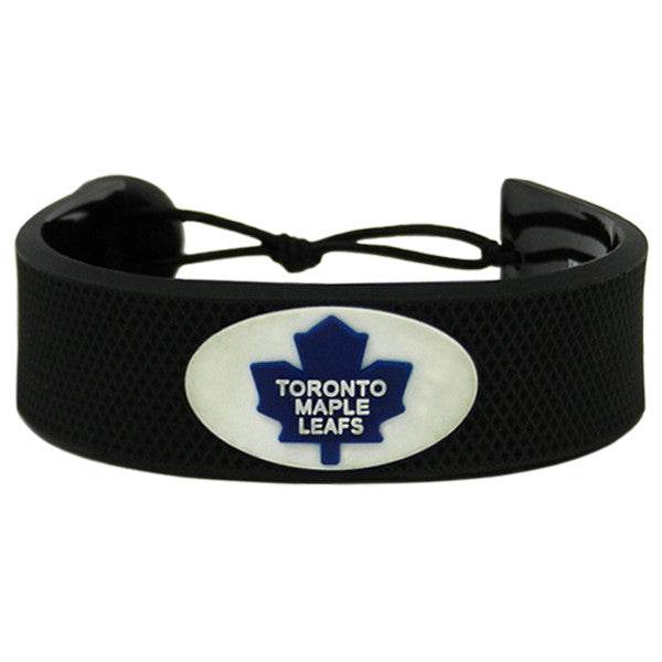 Toronto Maple Leafs Leather Bracelet With Ceramic Bead - ToylandEU