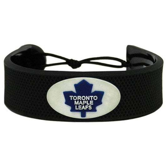Toronto Maple Leafs Leather Bracelet With Ceramic Bead - ToylandEU