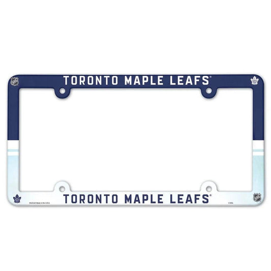 Toronto Maple Leafs License Plate Frame Full Color Plastic - ToylandEU