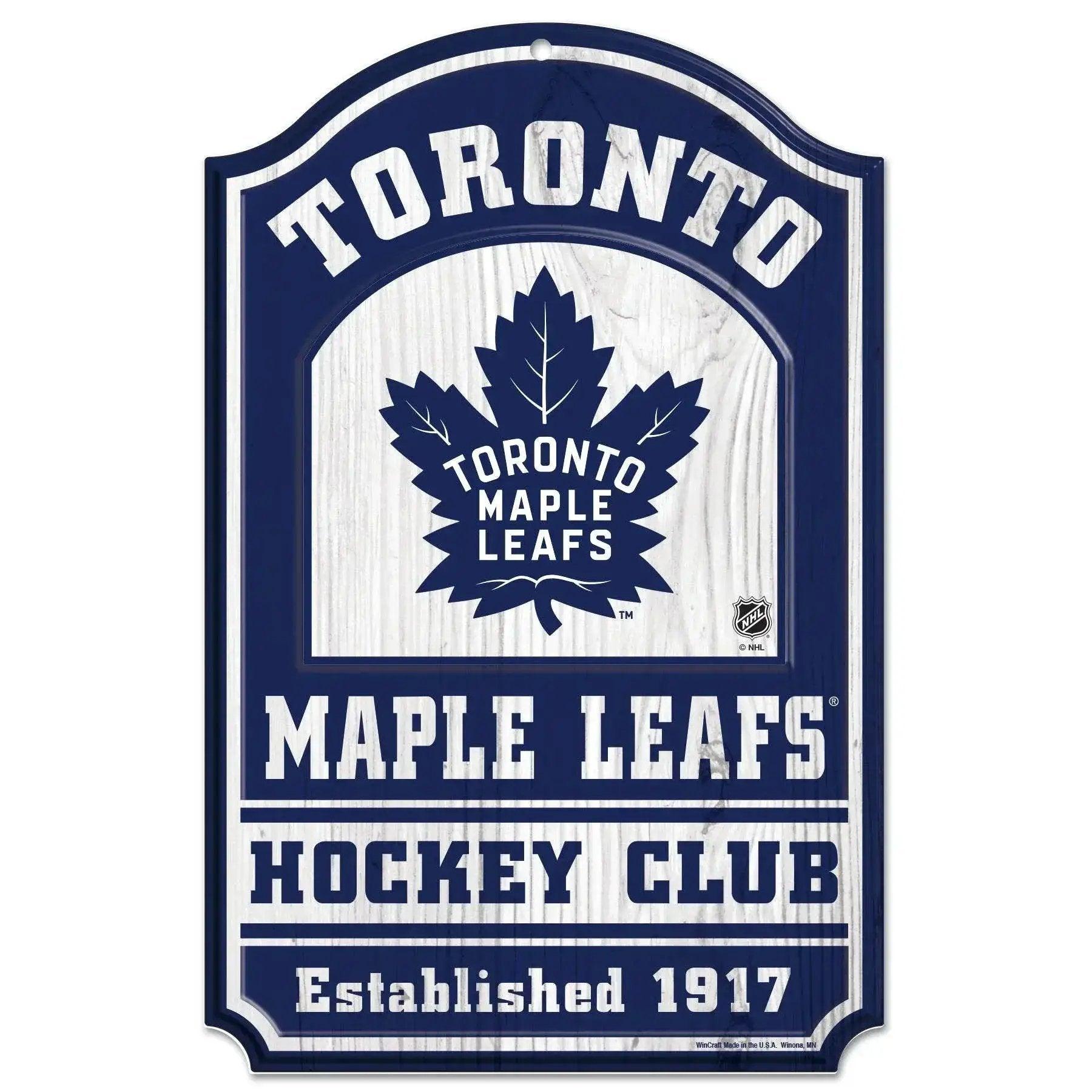  Toronto Maple Leafs Sign 11x17 Wooden Hockey Plaque -  ToylandEU™