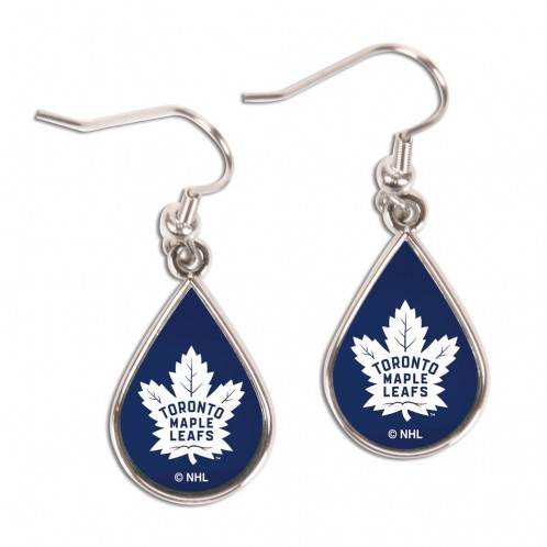 Toronto Maple Leafs Tear Drop Style Earrings Special Order - ToylandEU
