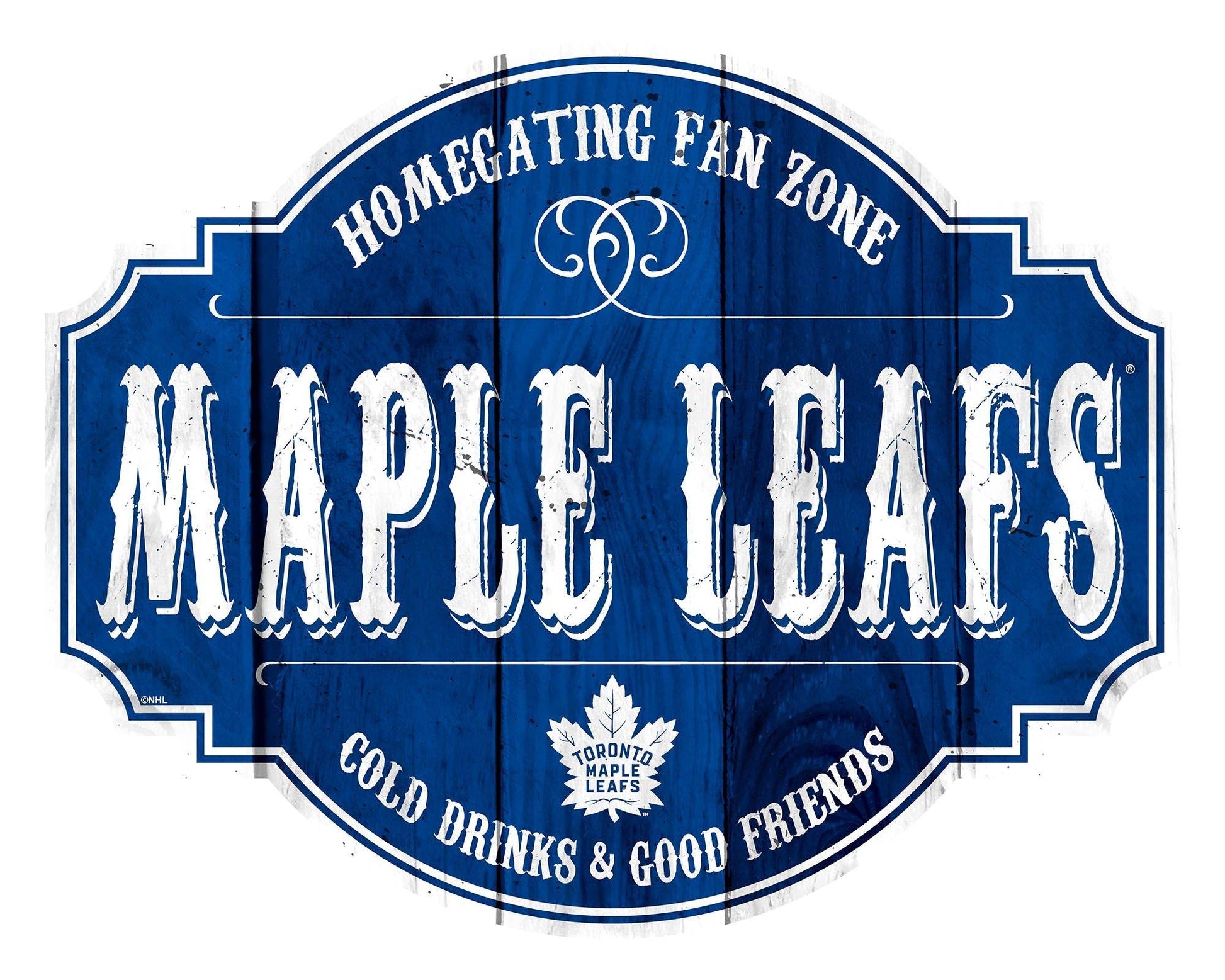 Toronto Maple Leafs Wood Tavern Sign 12 Inch Homegating - ToylandEU