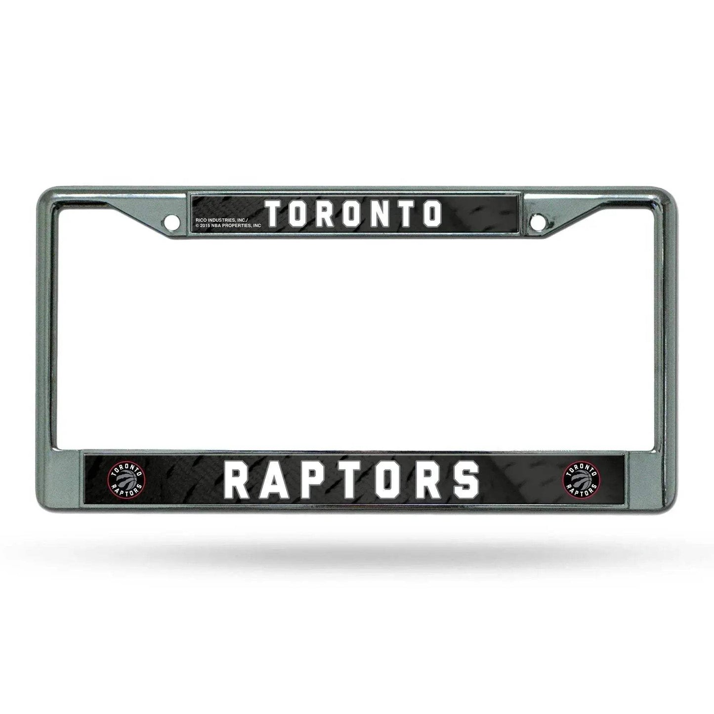Toronto Raptors Chrome License Plate Frame with Logo Insert - ToylandEU
