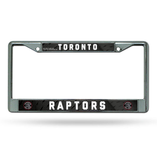 Toronto Raptors Chrome License Plate Frame with Logo Insert - ToylandEU