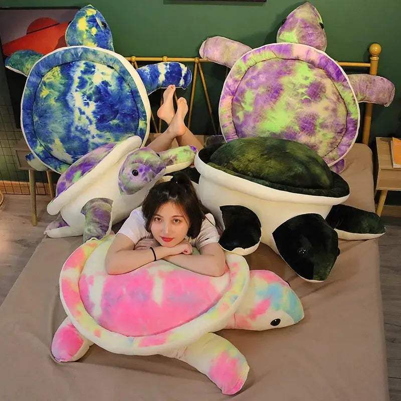 Tortoise Plush Toy Soft Kawaii Sea Turtle Pillow Birthday Gift - ToylandEU