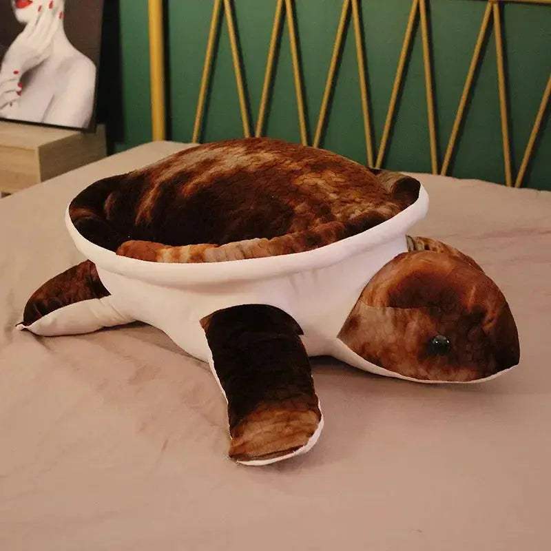 Tortoise Plush Toy Soft Kawaii Sea Turtle Pillow Birthday Gift - ToylandEU