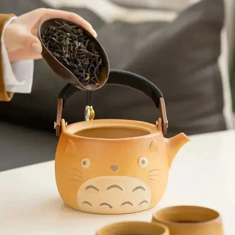 Totoro Ceramic Teapot And Teacups Set Ghibli Charm -  ToylandEU™