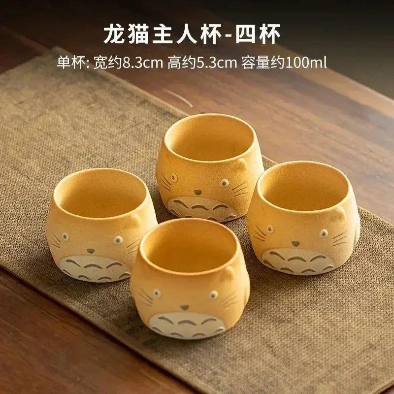  Totoro Ceramic Teapot And Teacups Set Ghibli Charm -  ToylandEU™