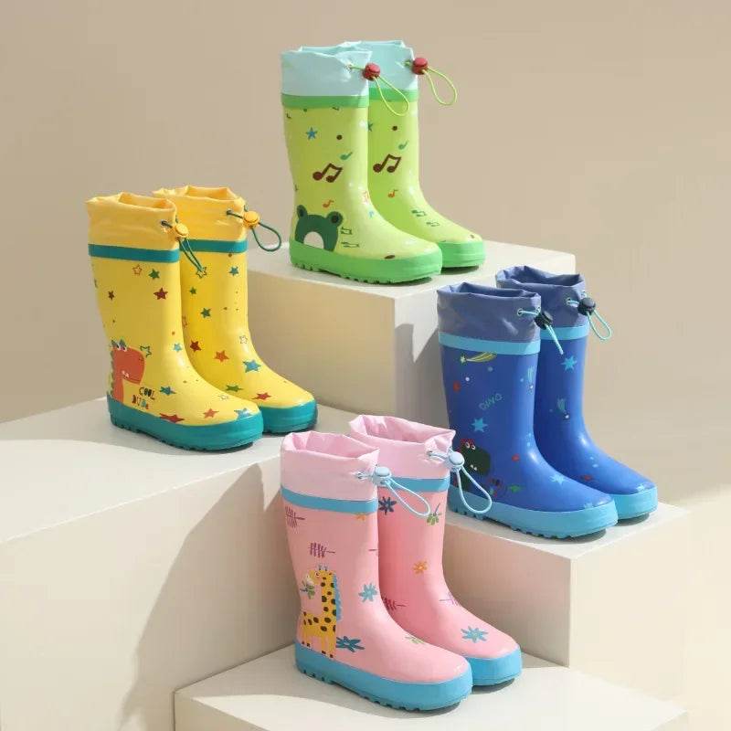 Tough Kids Rain Boots Anti Slip Cartoon Print EVA For Kids - ToylandEU