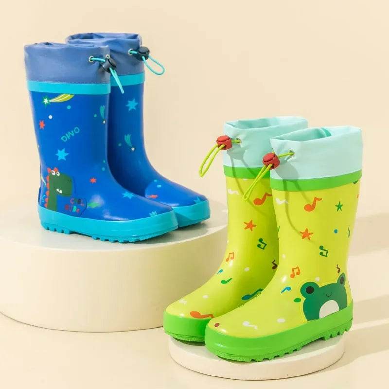 Tough Kids Rain Boots Anti Slip Cartoon Print EVA For Kids - ToylandEU