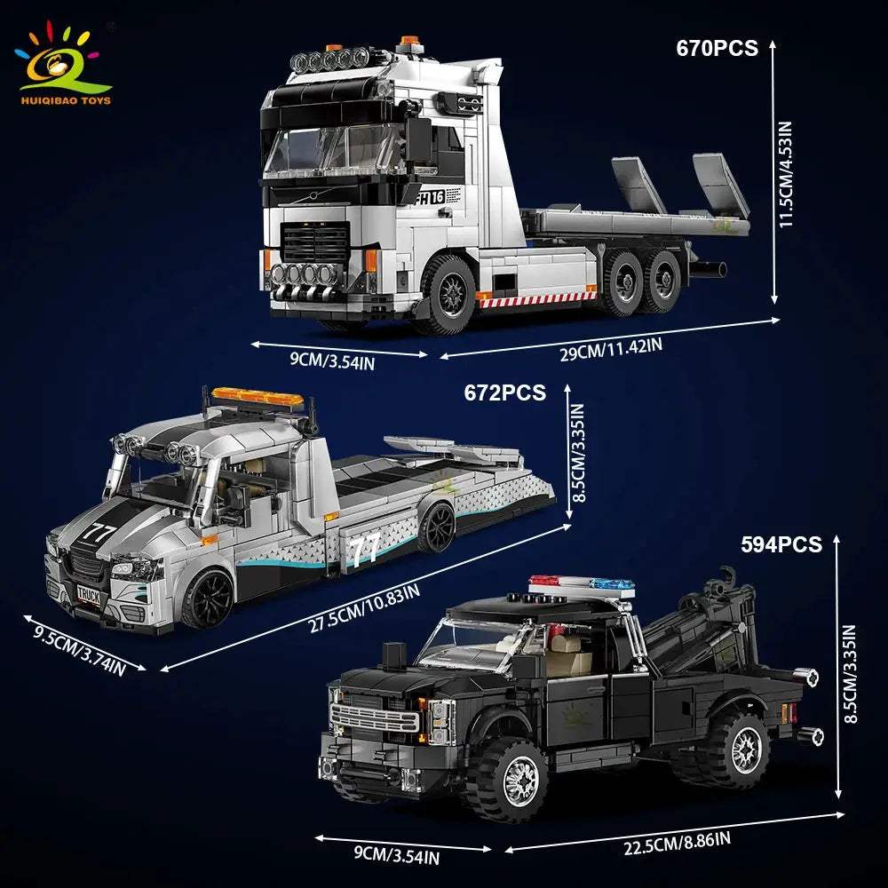  Tow Truck Building Blocks Set Lego Compatible -  ToylandEU™