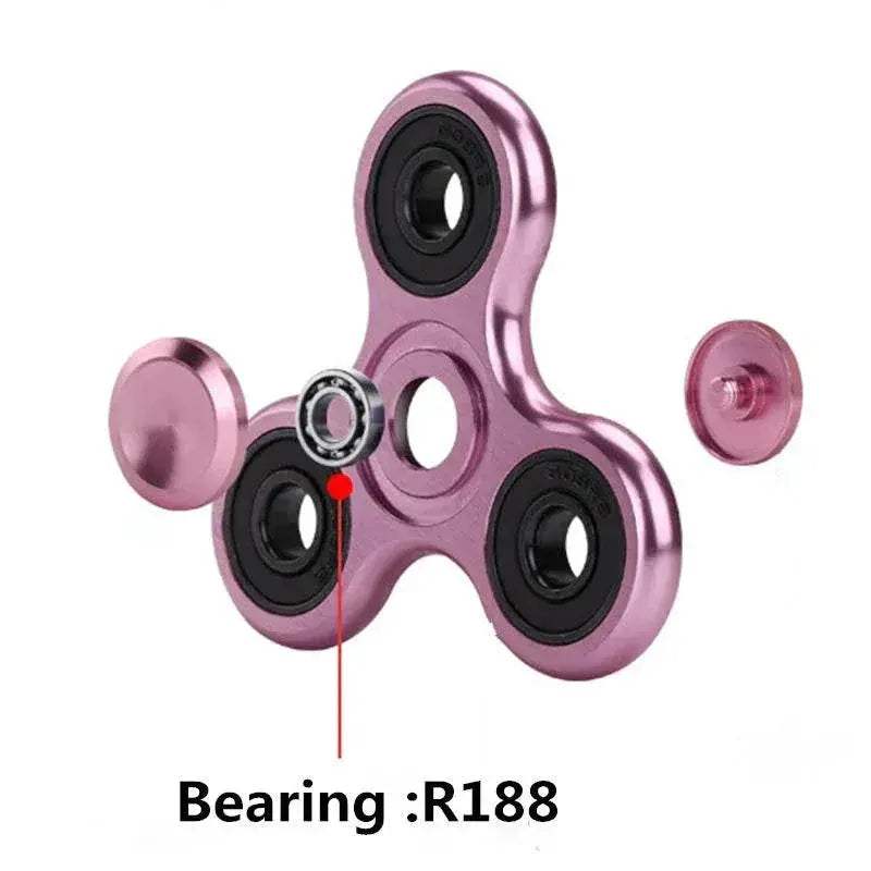  70mm Triangle Finger Aluminum Alloy Metal Spinner No Box -  ToylandEU™