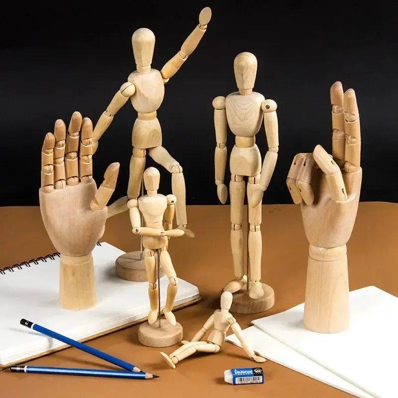  Artistic Wooden Sketch Mannequin With Movable Limbs -  ToylandEU™