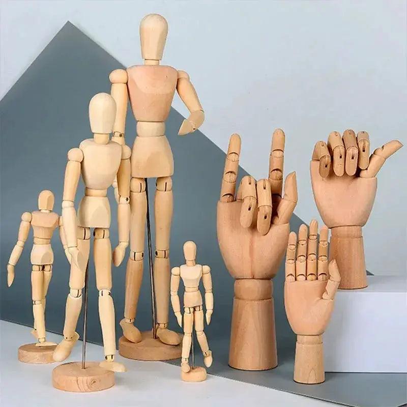  Artistic Wooden Sketch Mannequin With Movable Limbs -  ToylandEU™