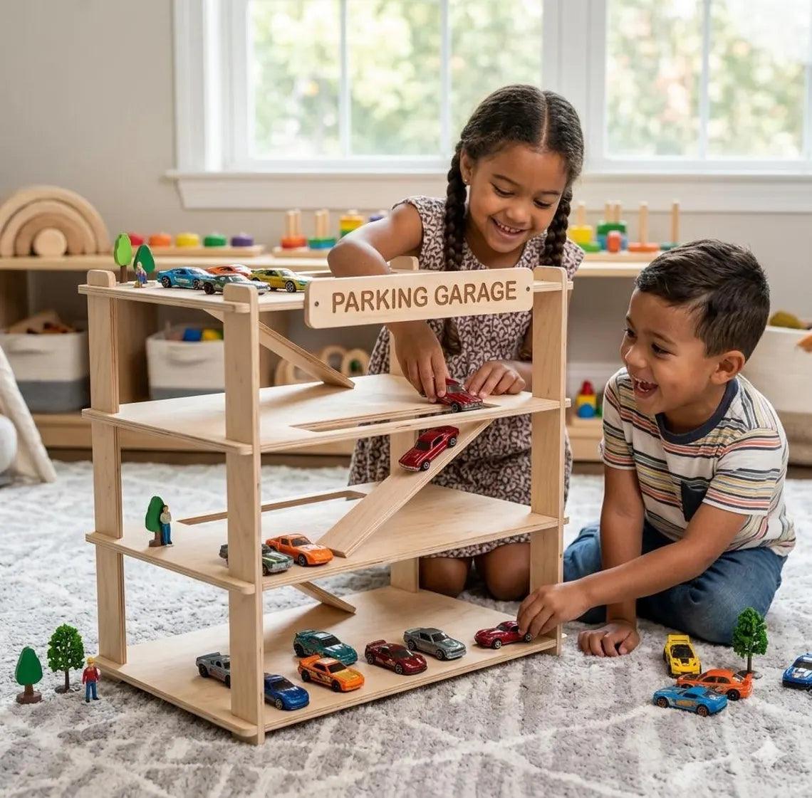 Toy Car Storage | Baltic Birch Plywood | Toylandeu™