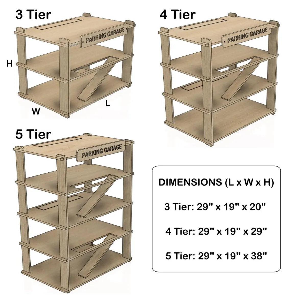 Toy Car Storage | Baltic Birch Plywood | Toylandeu™