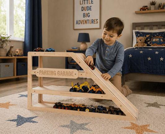 Toy Car Storage Cabinet | Ramp Included | Toylandeu™