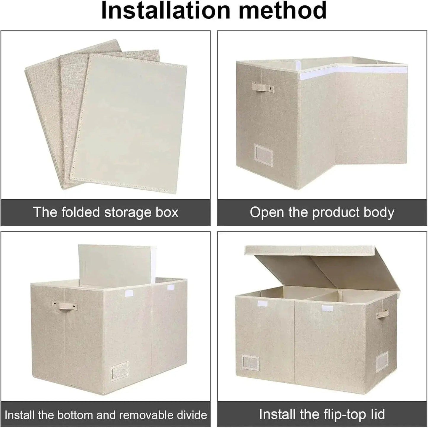  Toy Chest With Lids, Large Foldable Toy Storage Organizer -  ToylandEU™