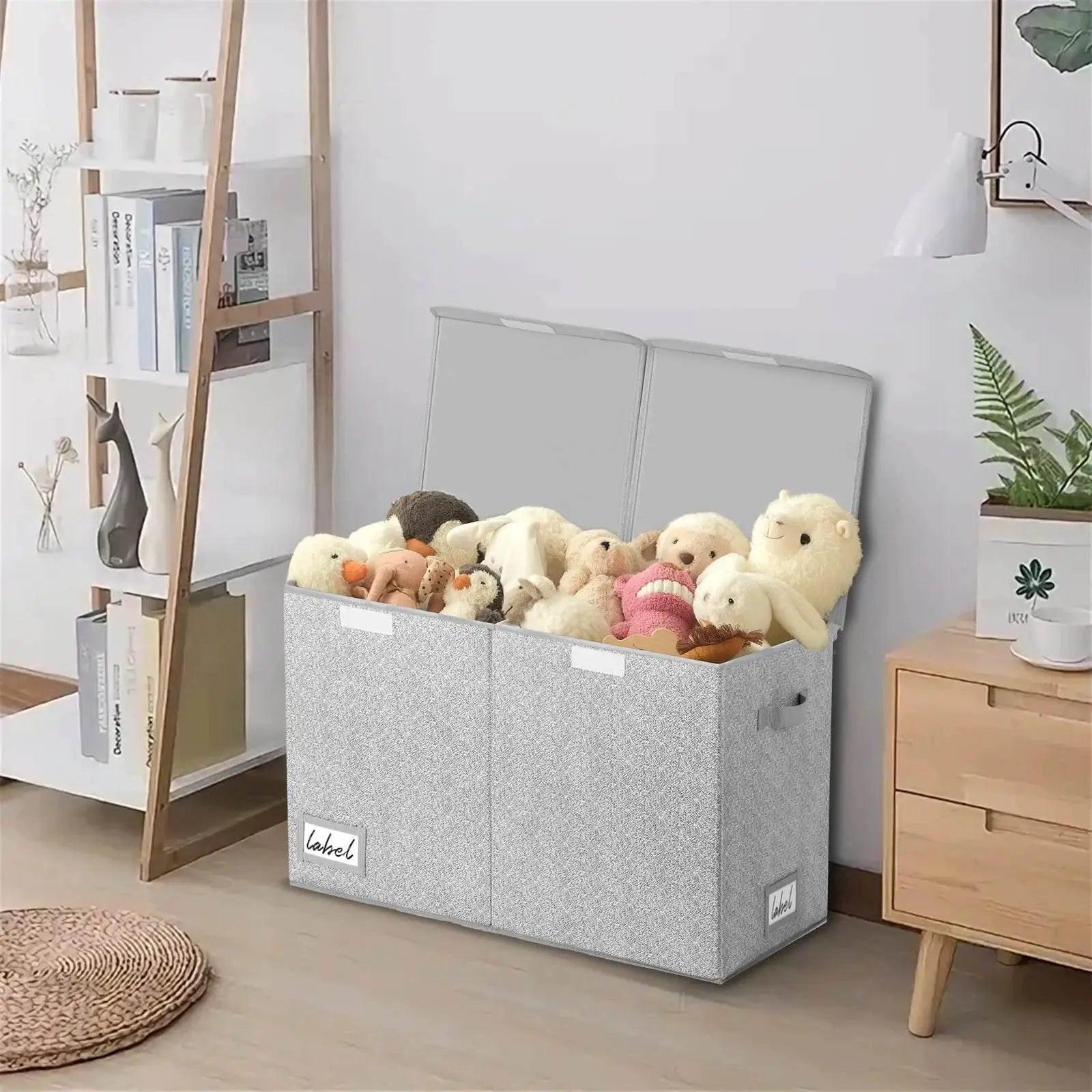  Toy Chest With Lids, Large Foldable Toy Storage Organizer -  ToylandEU™