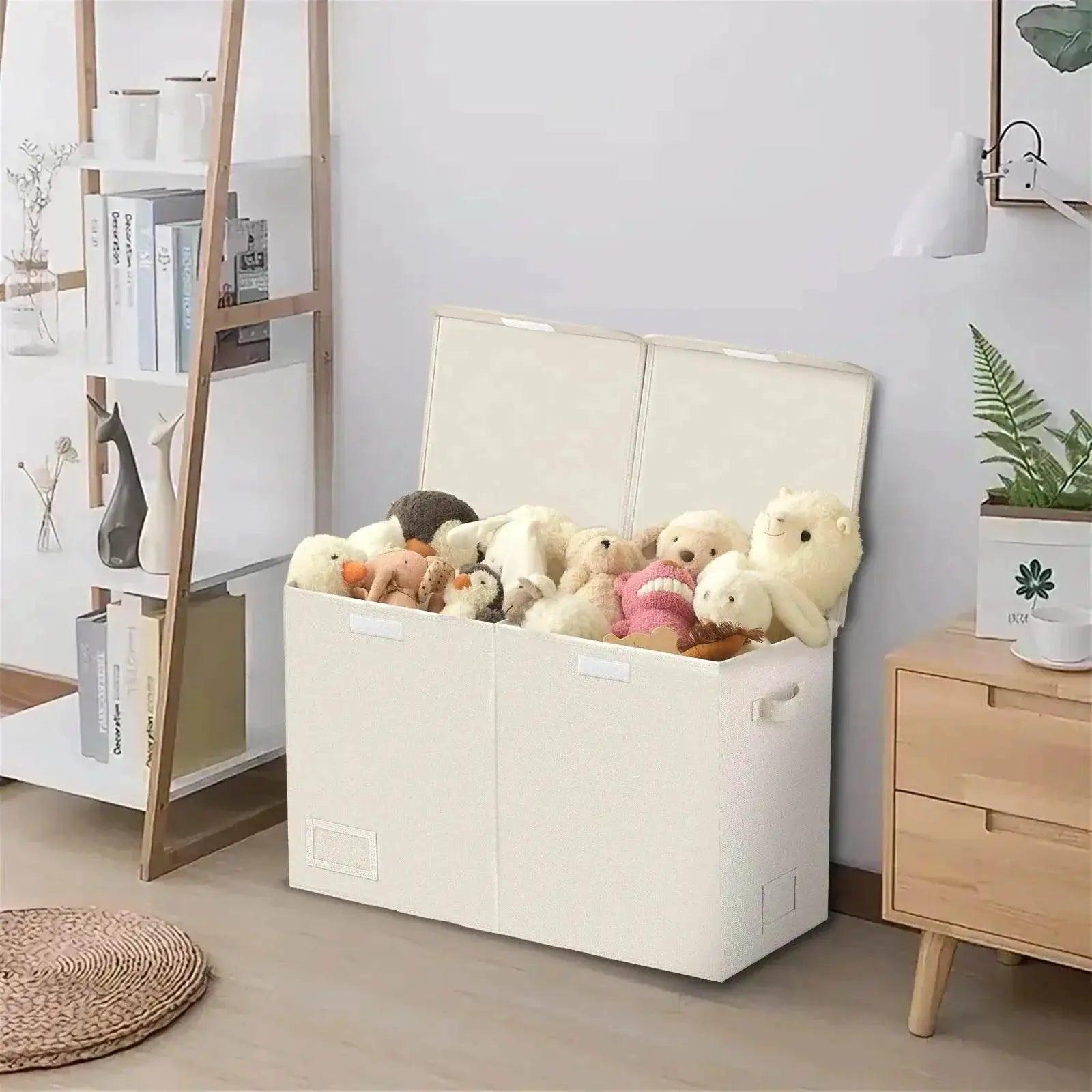  Toy Chest With Lids, Large Foldable Toy Storage Organizer -  ToylandEU™