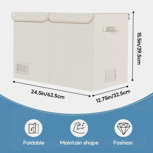  Toy Chest With Lids, Large Foldable Toy Storage Organizer -  ToylandEU™