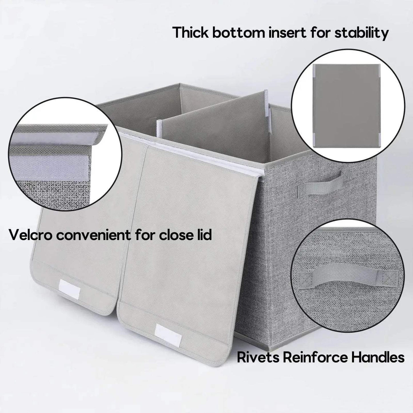  Toy Chest With Lids, Large Foldable Toy Storage Organizer -  ToylandEU™