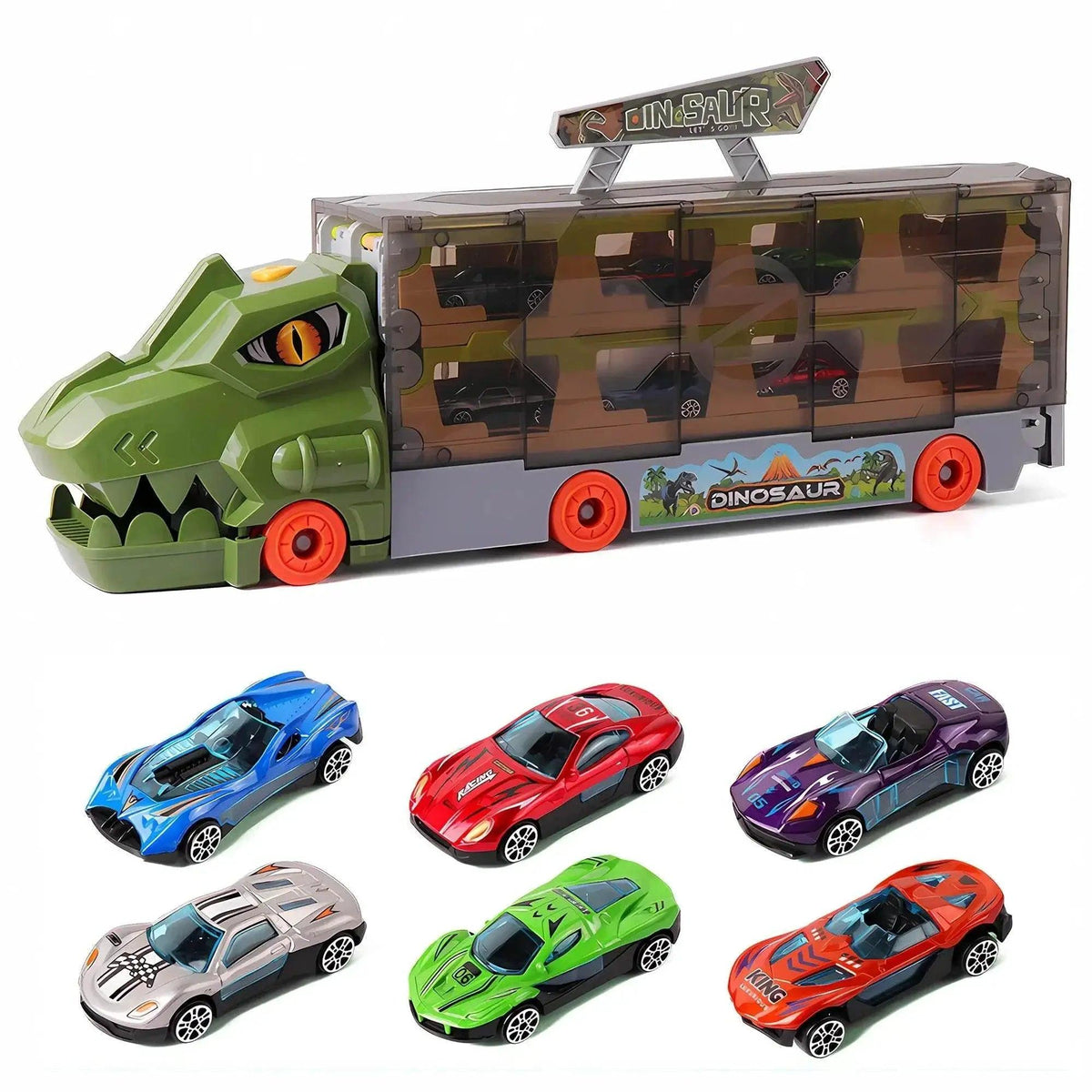  Dino Ejection Rail Transporter Truck Set - Ideal Gift for Kids 3-10 -  ToylandEU™