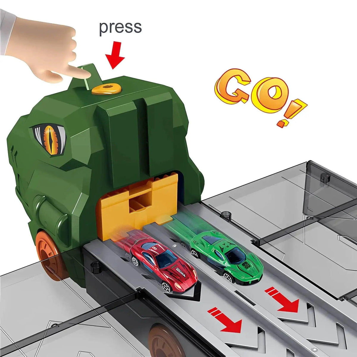  Dino Ejection Rail Transporter Truck Set - Ideal Gift for Kids 3-10 -  ToylandEU™