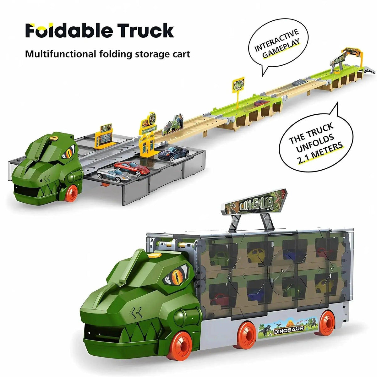  Dino Ejection Rail Transporter Truck Set - Ideal Gift for Kids 3-10 -  ToylandEU™