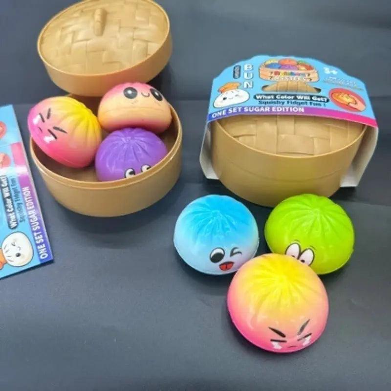  Dumpling Squishy Stress Relief Pack 3Pcs For Desk Fun -  ToylandEU™