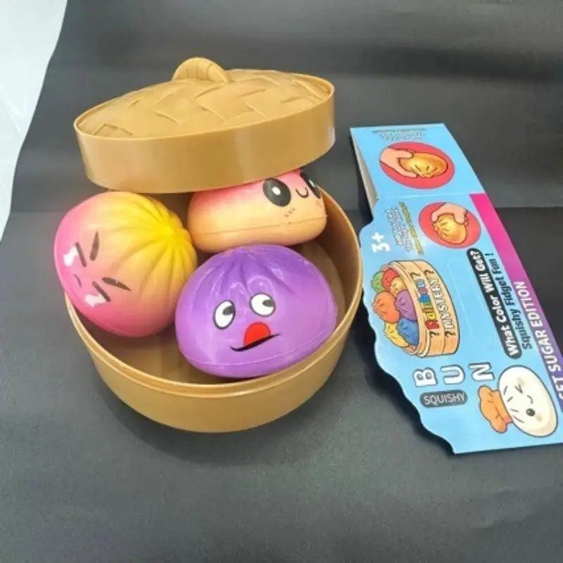  Dumpling Squishy Stress Relief Pack 3Pcs For Desk Fun -  ToylandEU™