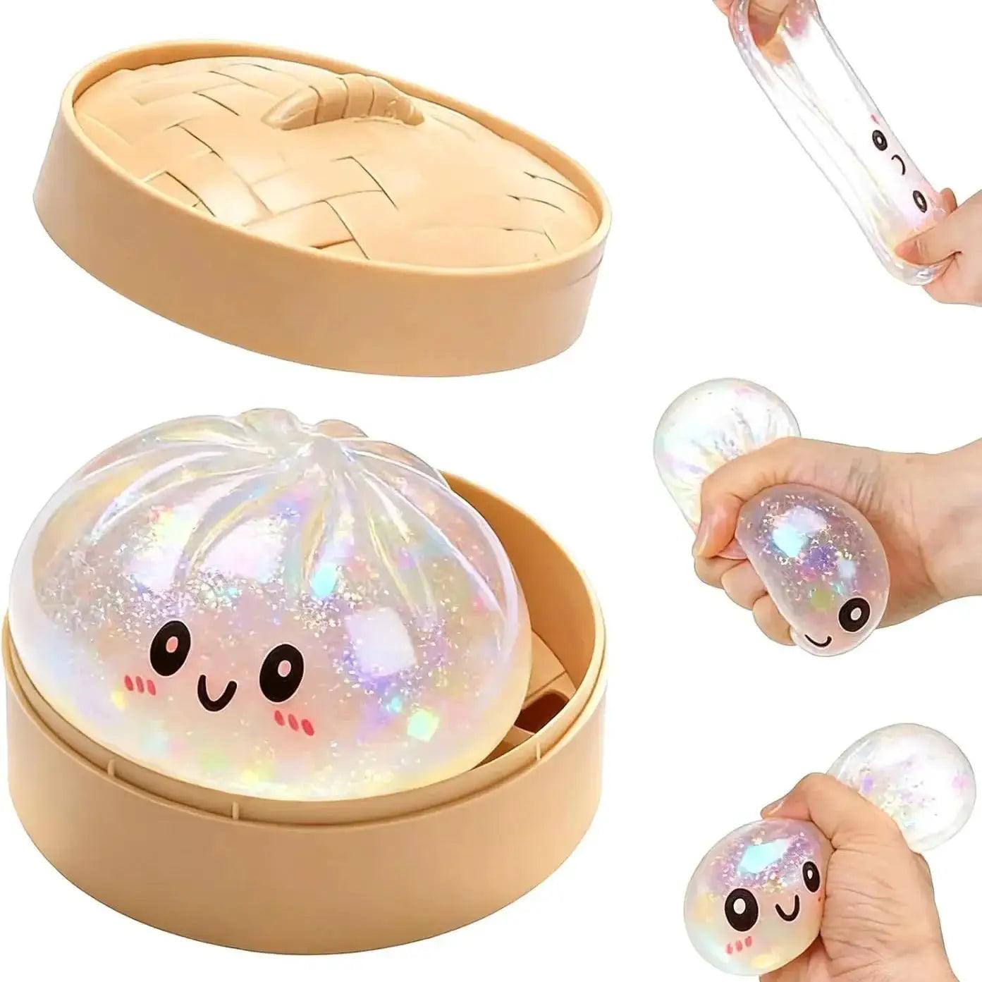  Glitter Dumpling Squishy Stress Relief Toy With Box -  ToylandEU™
