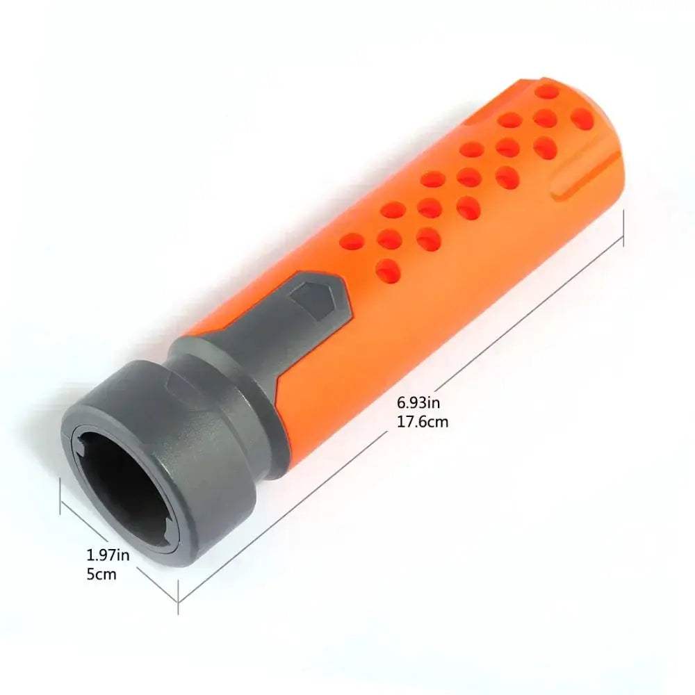 Toy Gun Accessory Muffler Front Tube Decoration Orange Grey - ToylandEU