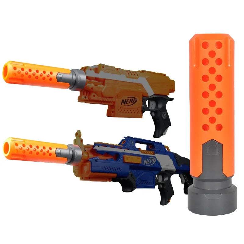 Toy Gun Accessory Muffler Front Tube Decoration Orange Grey - ToylandEU