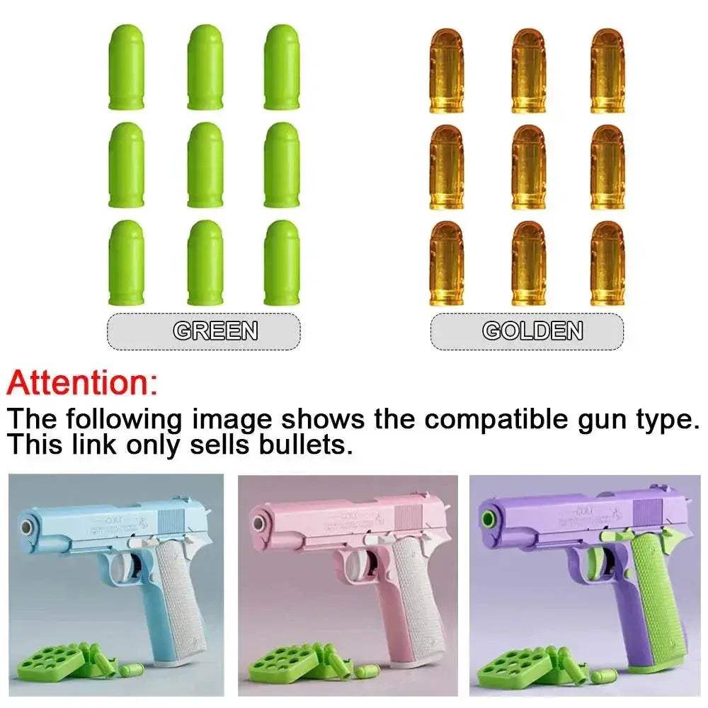  Toy Gun Bullets Stress Shot Gun Plastic Shell 9 Bullets -  ToylandEU™