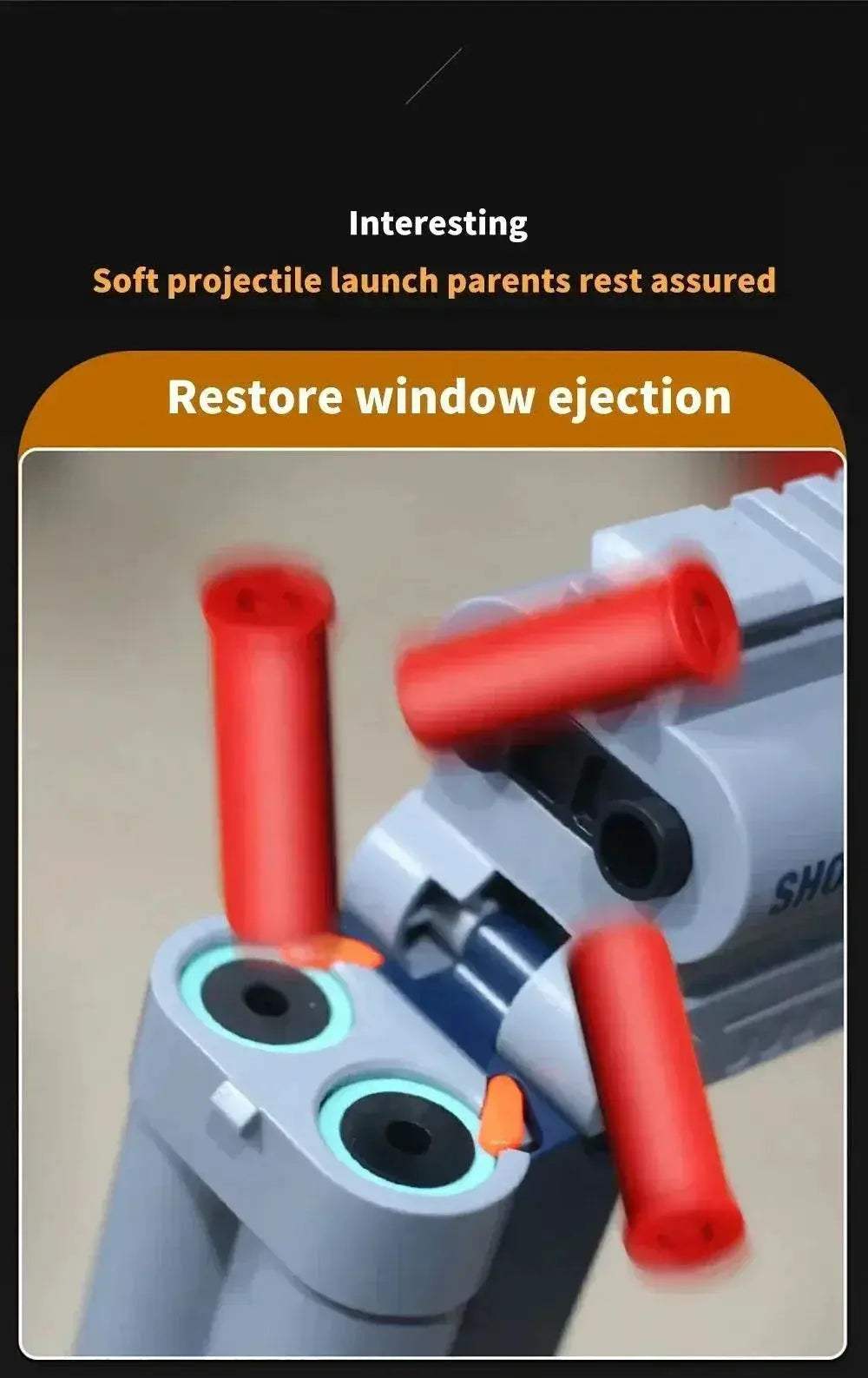  Double-Tube Spray Toy Gun Shell Soft Bullet Outdoor 2025 -  ToylandEU™