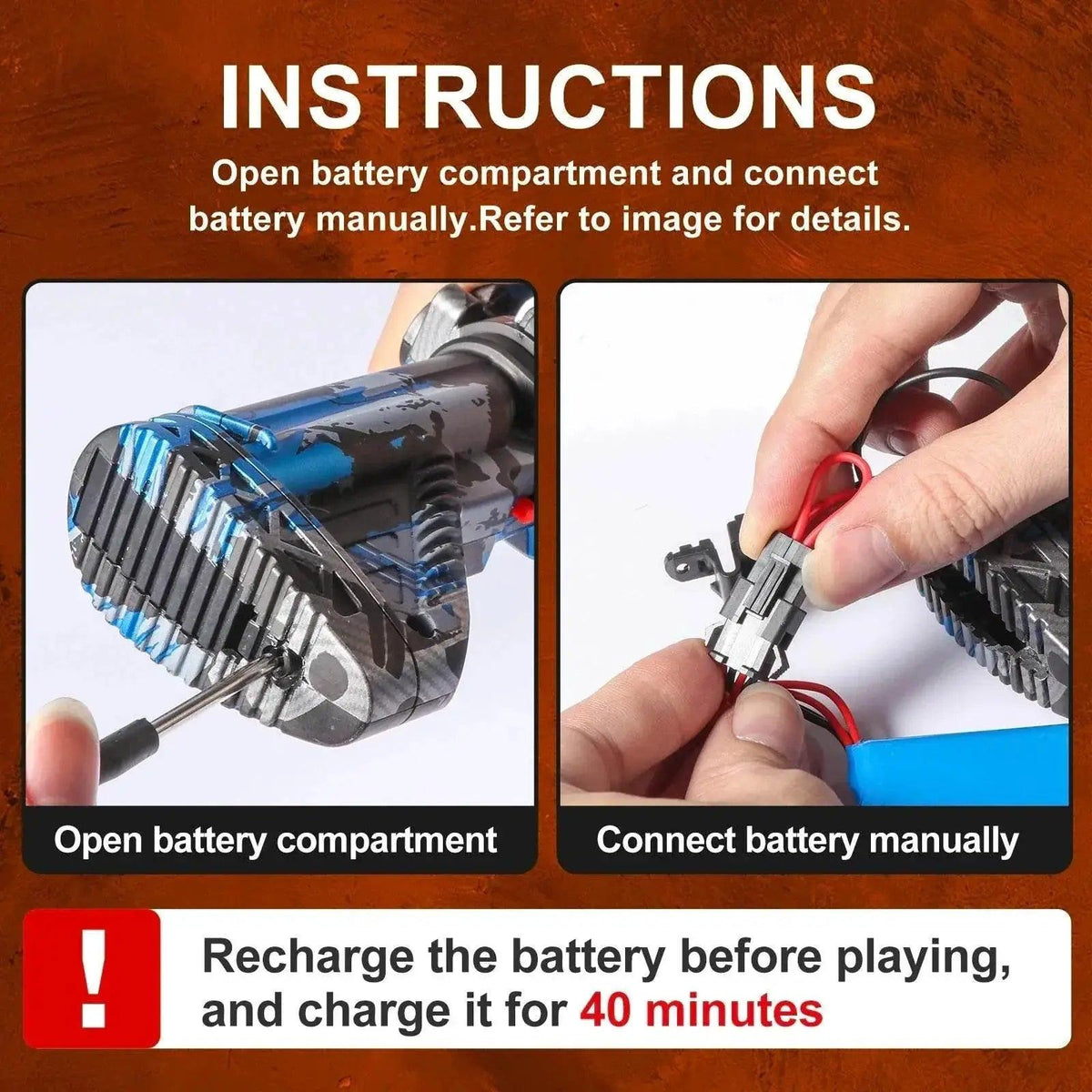  M416 Electric Ball Blaster Toy Gun High Speed Metallic Finish Rechargeable Halloween Thanksgiving Gift Bullets Excluded -  ToylandEU™
