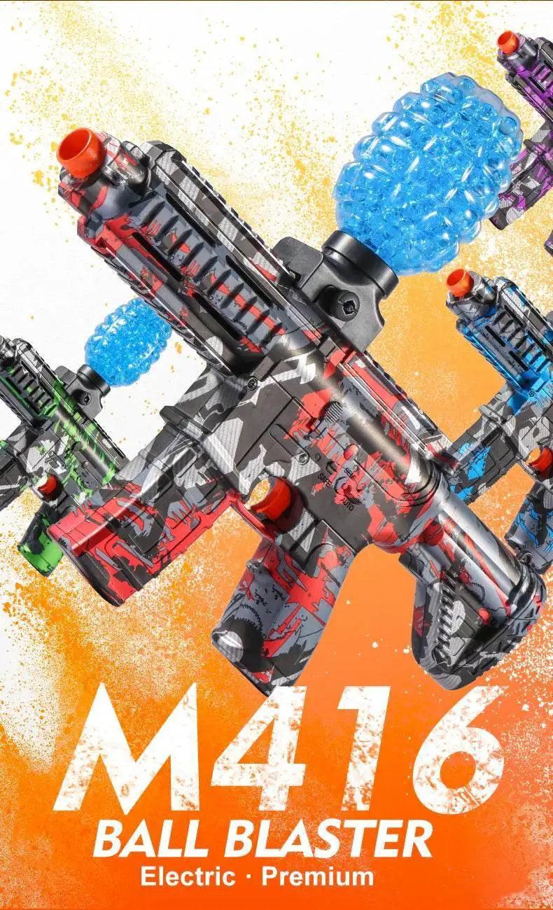  M416 Electric Ball Blaster Toy Gun High Speed Metallic Finish Rechargeable Halloween Thanksgiving Gift Bullets Excluded -  ToylandEU™