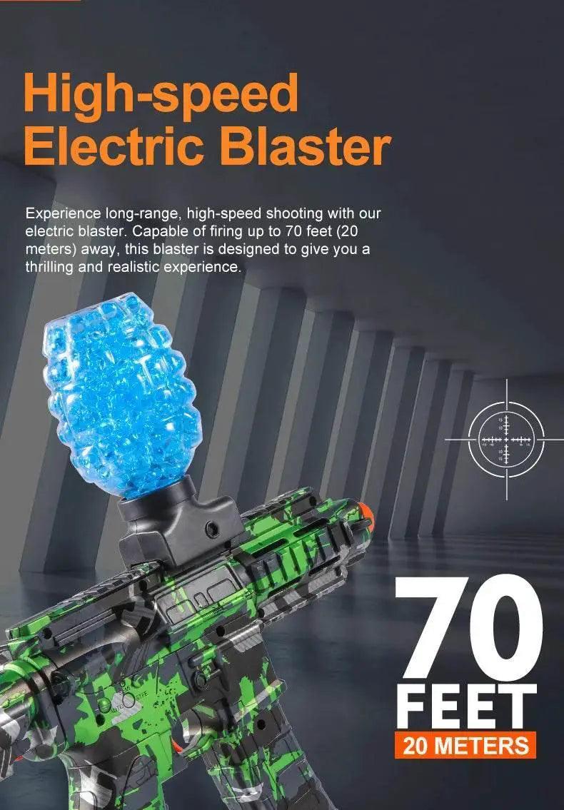  M416 Electric Ball Blaster Toy Gun High Speed Metallic Finish Rechargeable Halloween Thanksgiving Gift Bullets Excluded -  ToylandEU™