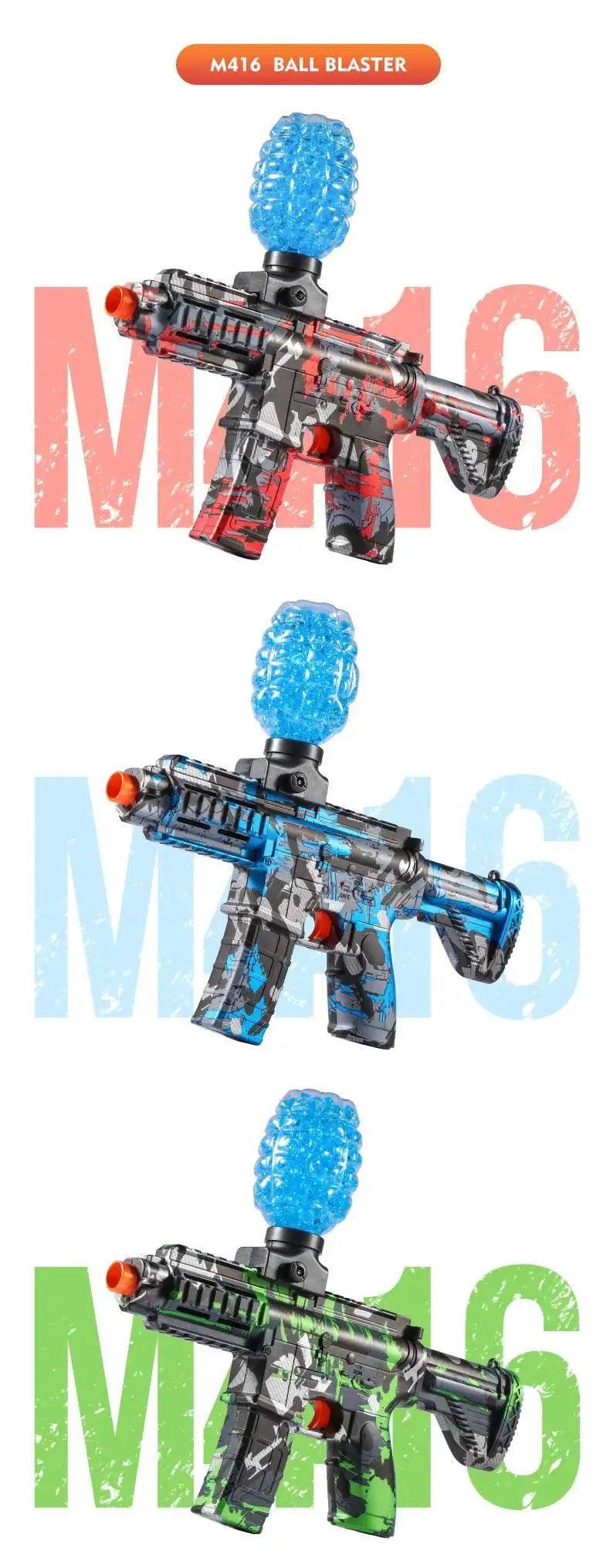  M416 Electric Ball Blaster Toy Gun High Speed Metallic Finish Rechargeable Halloween Thanksgiving Gift Bullets Excluded -  ToylandEU™