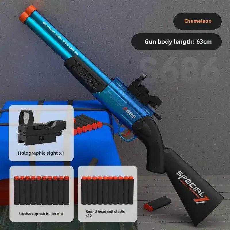  Toy Gun S686 Rifle Double Barreled Airsoft Launcher for Kids -  ToylandEU™