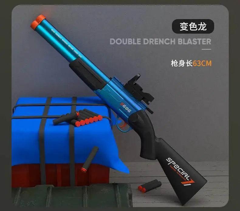 Toy Gun S686 Rifle Double Barreled Airsoft Launcher for Kids -  ToylandEU™