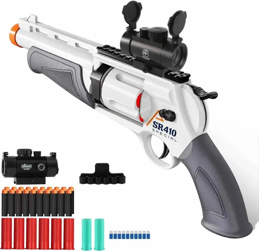 Toy Gun Soft Bullet Revolver For Kids Outdoor Play - ToylandEU