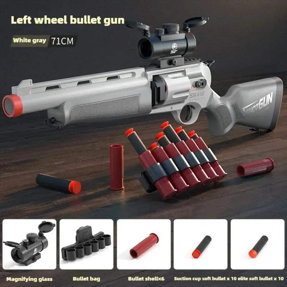 Toy Gun Soft Bullet Revolver For Kids Outdoor Play - ToylandEU