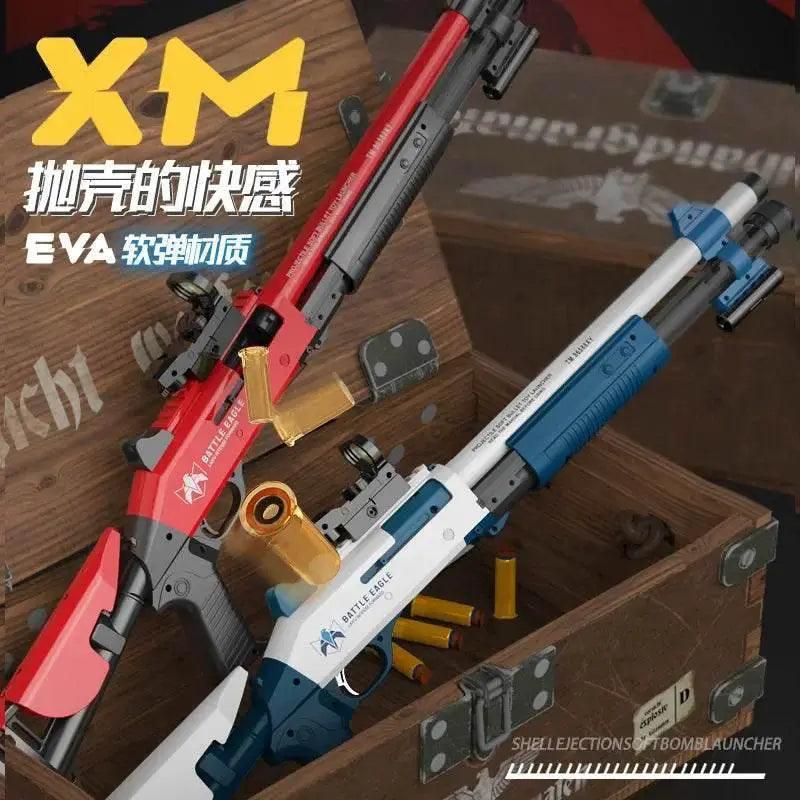  XM1014 Soft Bullet Shell Ejection Toy Gun Manual Airsoft Rifle Foam Darts Blaster for Adults and Boys -  ToylandEU™