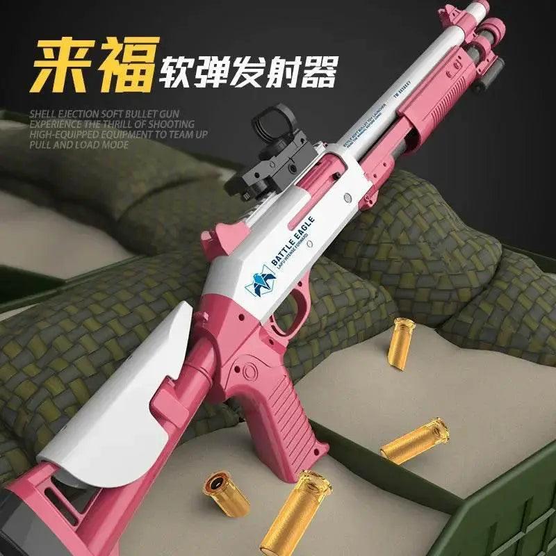  XM1014 Soft Bullet Shell Ejection Toy Gun Manual Airsoft Rifle Foam Darts Blaster for Adults and Boys -  ToylandEU™