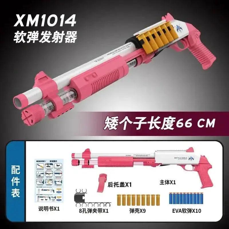  XM1014 Soft Bullet Shell Ejection Toy Gun Manual Airsoft Rifle Foam Darts Blaster for Adults and Boys -  ToylandEU™