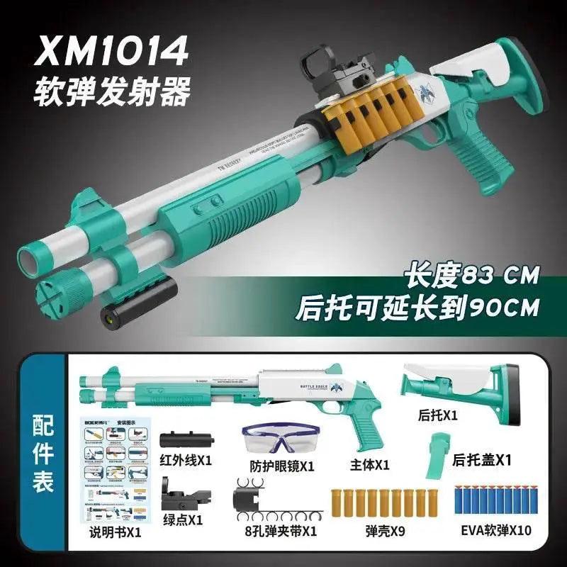  XM1014 Soft Bullet Shell Ejection Toy Gun Manual Airsoft Rifle Foam Darts Blaster for Adults and Boys -  ToylandEU™