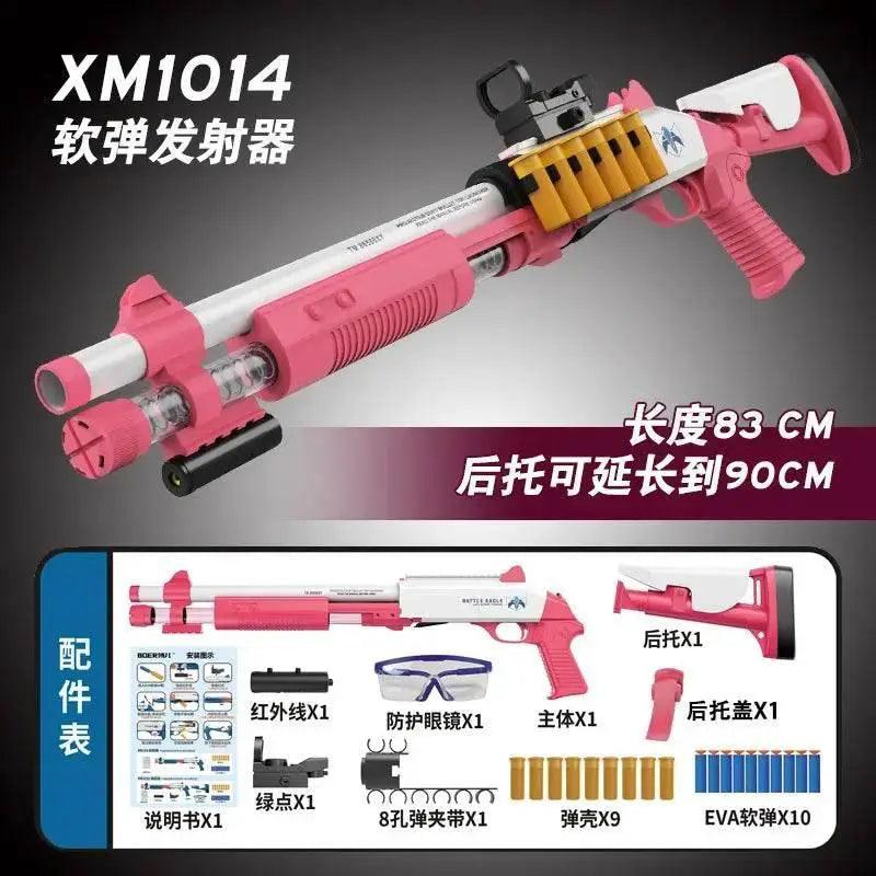  XM1014 Soft Bullet Shell Ejection Toy Gun Manual Airsoft Rifle Foam Darts Blaster for Adults and Boys -  ToylandEU™