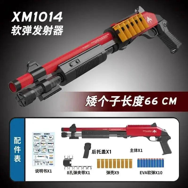  XM1014 Soft Bullet Shell Ejection Toy Gun Manual Airsoft Rifle Foam Darts Blaster for Adults and Boys -  ToylandEU™